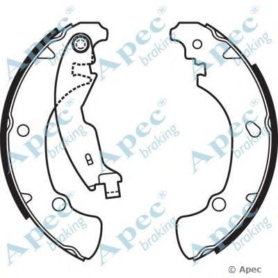 APEC BRAKING shu560 -  Комплект тормозных колодок